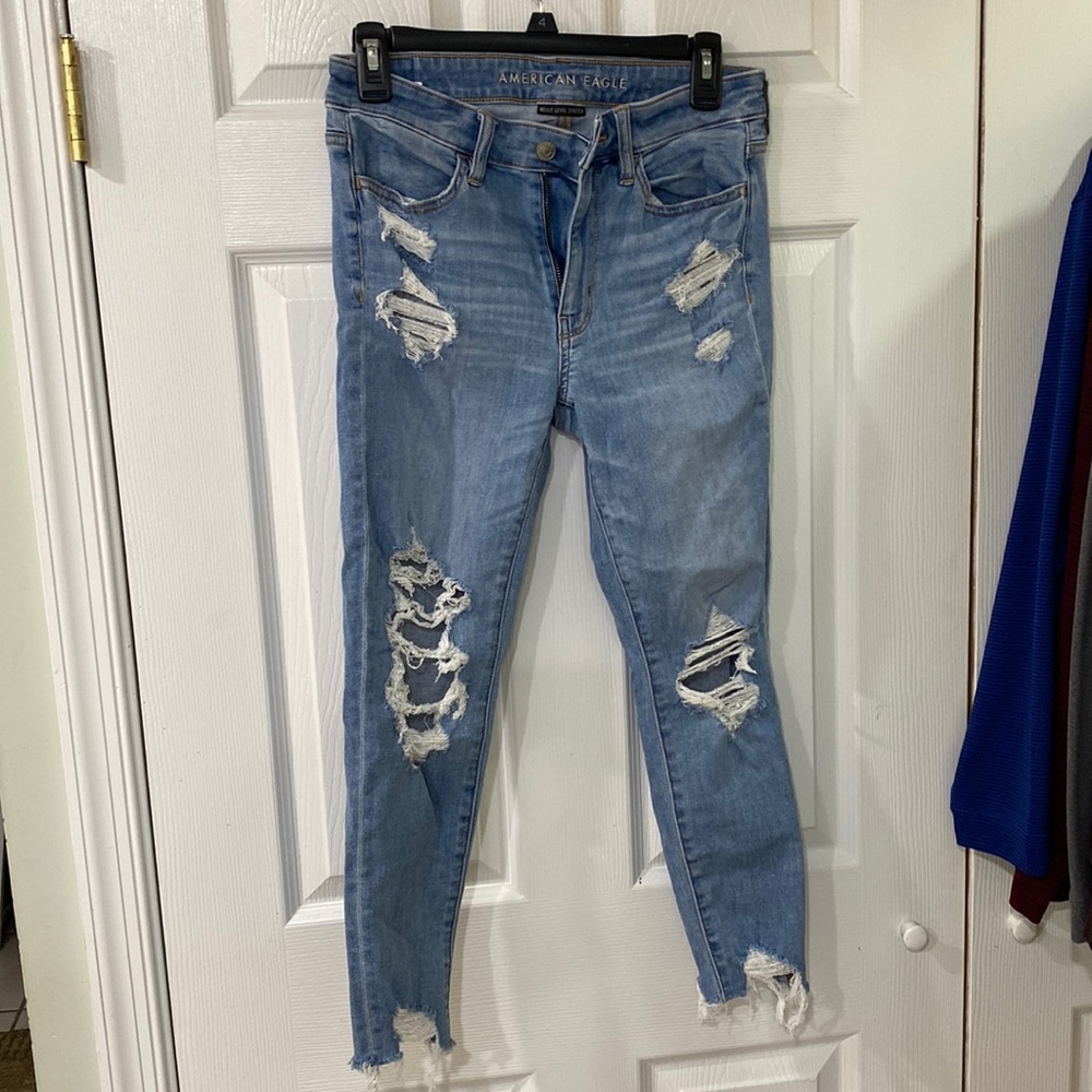 AE high rise jegging crop